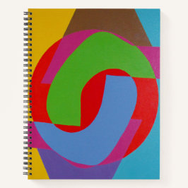 Vibrant Abstract Circles Notebook ノートブック