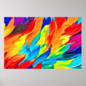 Vibrant Abstract Expressionism Painting ポスター (正面)