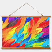 Vibrant Abstract Expressionism Painting 吊り下げ型タペストリー (正面)