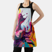 Vibrant Abstract Fantasy Landscape エプロン (インサイチュ)