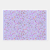 Vibrant Abstract Floral Botanical Wrapping Paper ラッピングペーパーシート (正面3)
