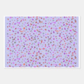 Vibrant Abstract Floral Botanical Wrapping Paper ラッピングペーパーシート (正面2)