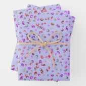Vibrant Abstract Floral Botanical Wrapping Paper ラッピングペーパーシート (インサイチュ)