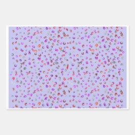 Vibrant Abstract Floral Botanical Wrapping Paper ラッピングペーパーシート