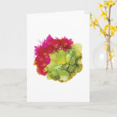 Vibrant Abstract Floral Greeting Card カード (黄色い花)