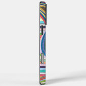 Vibrant Abstract Geometric Striped Pattern Case-Mate iPhoneケース (裏面 / 右)
