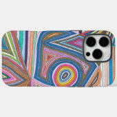 Vibrant Abstract Geometric Striped Pattern Case-Mate iPhoneケース (裏面 (横))