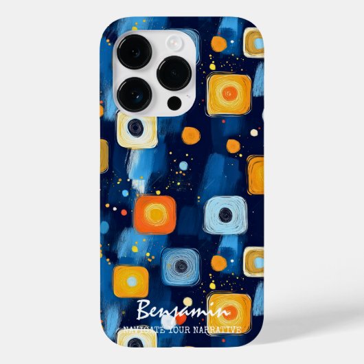 Vibrant Abstract Geometric Swirl Pattern Phone Case-Mate iPhoneケース (裏面)