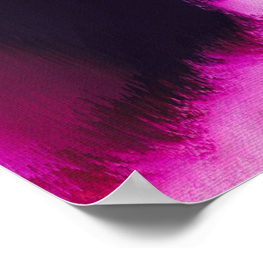 Vibrant Abstract Glitch Wall Art ポスター (角)