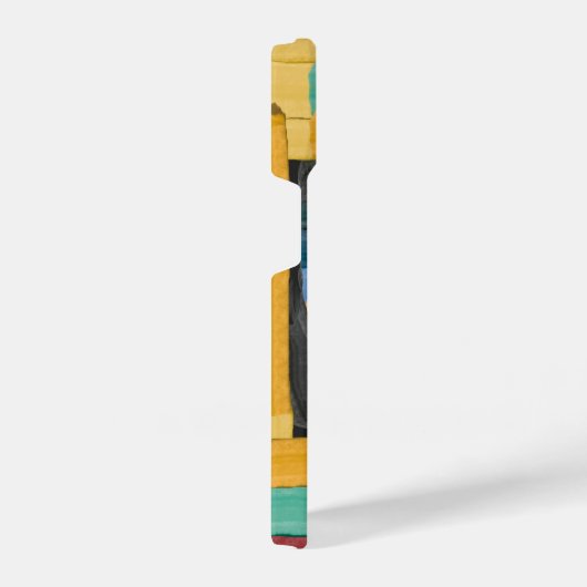 Vibrant Abstract Landscape iPhoneケース (右側面)