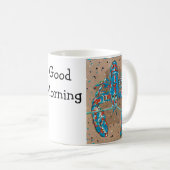 Vibrant Abstract Lobster Mug コーヒーマグカップ (正面右)
