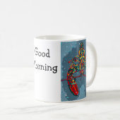 Vibrant Abstract Lobster Mug コーヒーマグカップ (正面右)