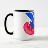 Vibrant Abstract Mug Design マグカップ (左)