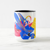 Vibrant Abstract Mug Design マグカップ (中央)