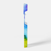 Vibrant Abstract Multicolor Modern Art Phone Case iPhoneケース (左側面)