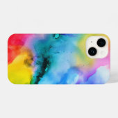 Vibrant Abstract Multicolor Modern Art Phone Case iPhoneケース (裏面横)