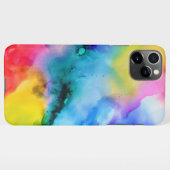 Vibrant Abstract Multicolor Watercolor Phone Case iPhoneケース (裏面横)