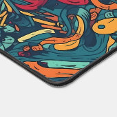 Vibrant Abstract Oceanic Currents デスクマット (コーナー)