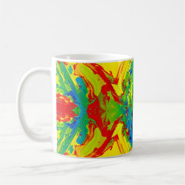 Vibrant Abstract Paint Splash Mug – Bold Artistic コーヒーマグカップ