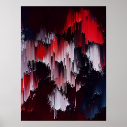 Vibrant Abstract Pattern Wall Art ポスター (正面)