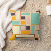 Vibrant abstract pattern with rectangles クッション (ブランケット)