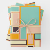 Vibrant abstract pattern with rectangles ラッピングペーパーシート (インサイチュ)