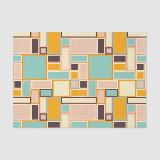 Vibrant abstract pattern with rectangles 薄葉紙 (正面)