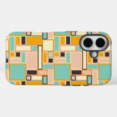 Vibrant abstract pattern with rectangles Case-Mate iPhoneケース (裏面 (横))