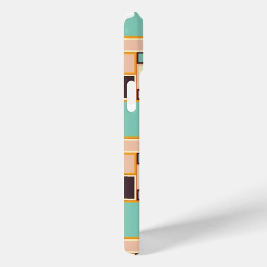 Vibrant abstract pattern with rectangles Case-Mate iPhoneケース (裏面 / 右)