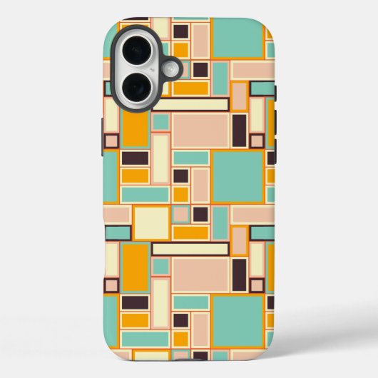 Vibrant abstract pattern with rectangles Case-Mate iPhoneケース (裏面)