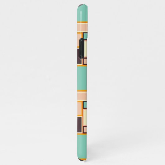 Vibrant abstract pattern with rectangles iPhoneケース (右側)