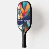 Vibrant Abstract Pickleball Champion Paddle ピックルボールラケット (左)