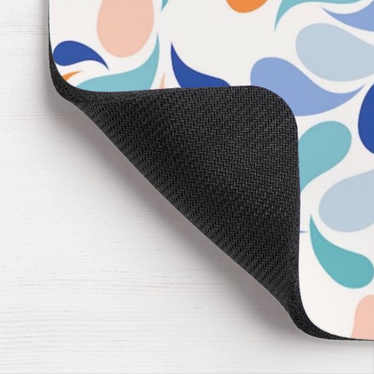 Vibrant Abstract Splash Pattern Mouse Pad マウスパッド (コーナー)