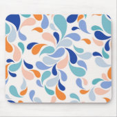 Vibrant Abstract Splash Pattern Mouse Pad マウスパッド (正面)