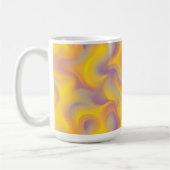 Vibrant Abstract Swirl  コーヒーマグカップ (左)