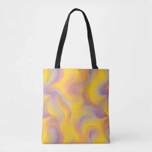 Vibrant Abstract Swirl  トートバッグ (正面)