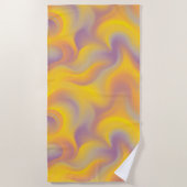 Vibrant Abstract Swirl  ビーチタオル (正面)