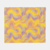 Vibrant Abstract Swirl  フリースブランケット (正面(横))