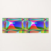 🌈 Vibrant Abstract Yoga Mat ヨガマット (裏面(横))