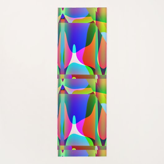 🌈 Vibrant Abstract Yoga Mat ヨガマット (裏面)