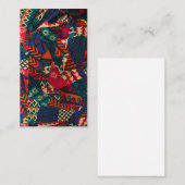 Vibrant African Geometric Tribal Abstract Pattern 名刺 (正面/裏面)