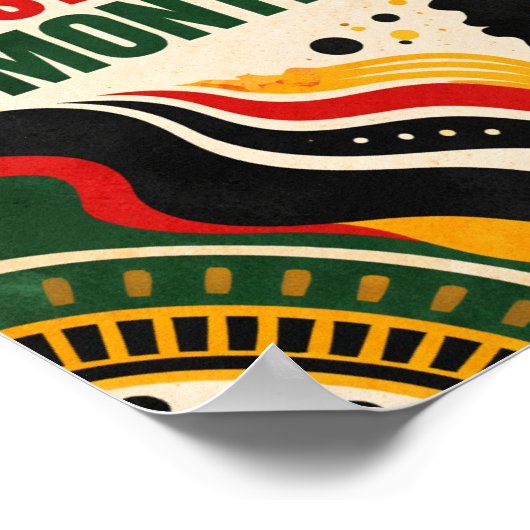 Vibrant African-Inspired Art ポスター (角)