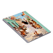 Vibrant Afro-Caribbean Dance Monogram Travel ノートブック (右側)