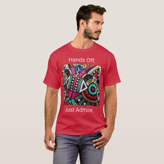 Vibrant Afro-Centric Geometric Pattern – Bold Trib Tシャツ (正面フル)
