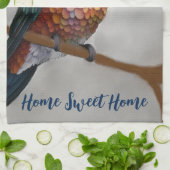 Vibrant Allen’s Hummingbird Painting キッチンタオル (折り畳み)