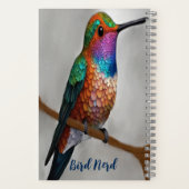 Vibrant Allen’s Hummingbird Painting  ノートブック (裏面)