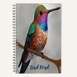 Vibrant Allen’s Hummingbird Painting ノートブック