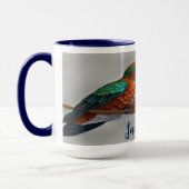 Vibrant Allen’s Hummingbird Painting マグカップ (左)