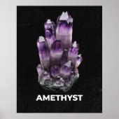 Vibrant Amethyst Crystal ポスター (正面)
