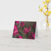 Vibrant and elegant magenta tulips, fine art photo カード (黄色い花)